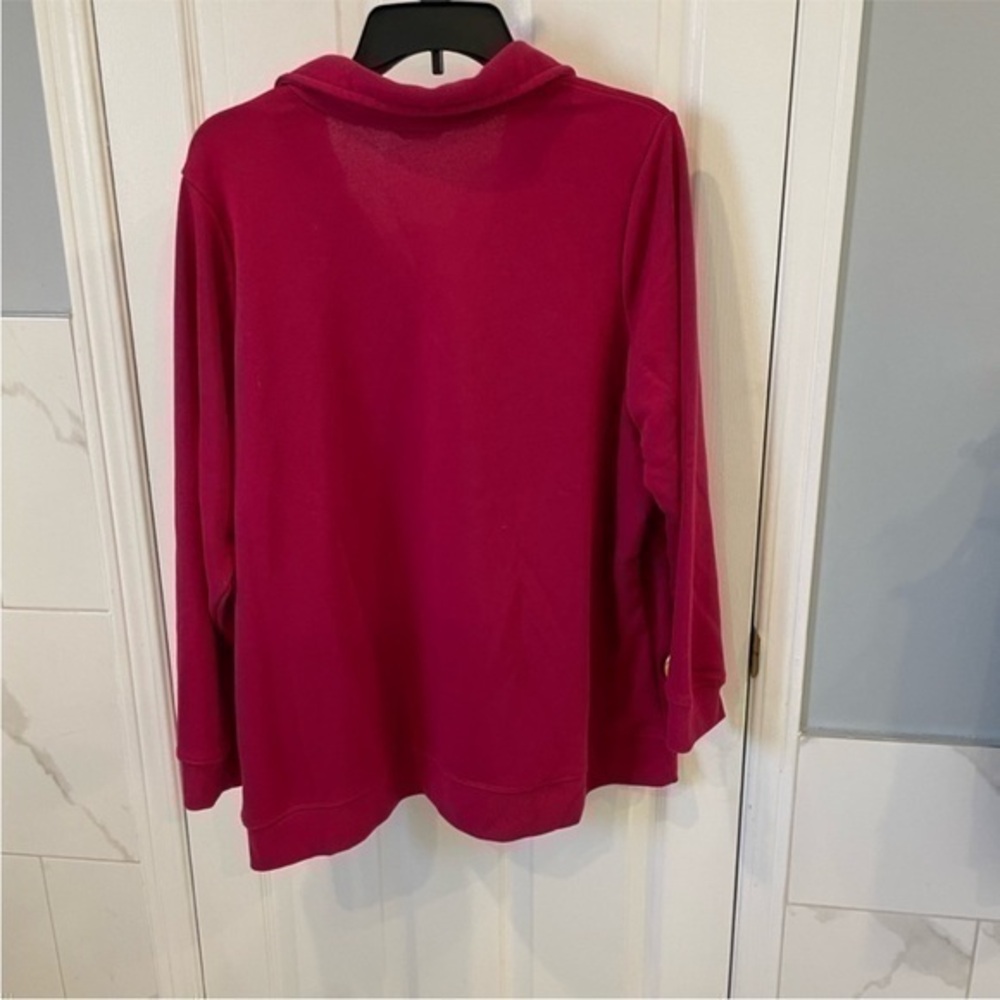 Pink Long Sleeves Collared Top - Picture 4 of 9